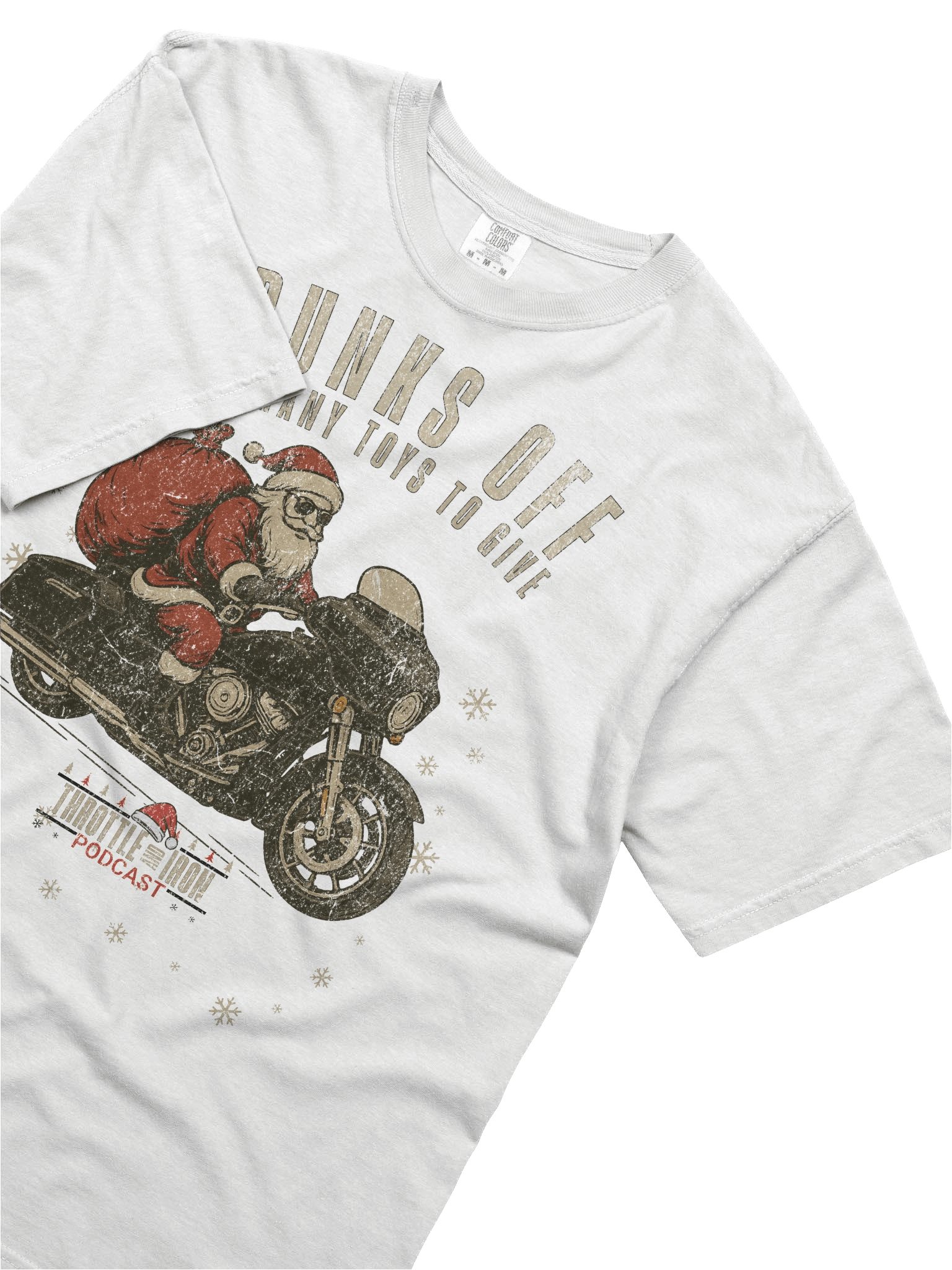 Throttle and Iron “Trunks Off” Christmas Tee (HD) product image (30)
