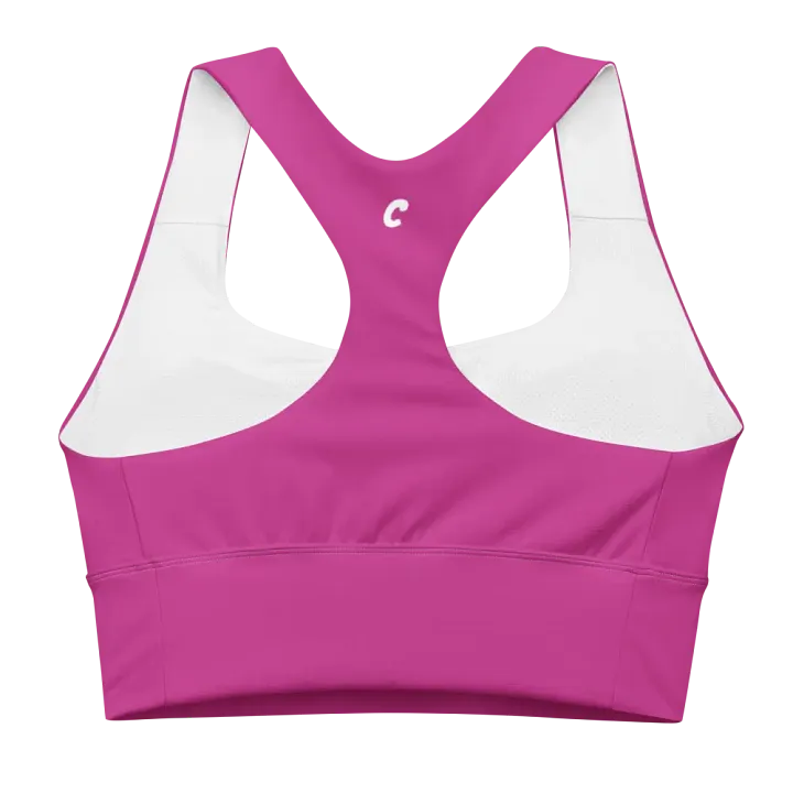 Recycled Longline Red Violet Sports Bra product image (2)