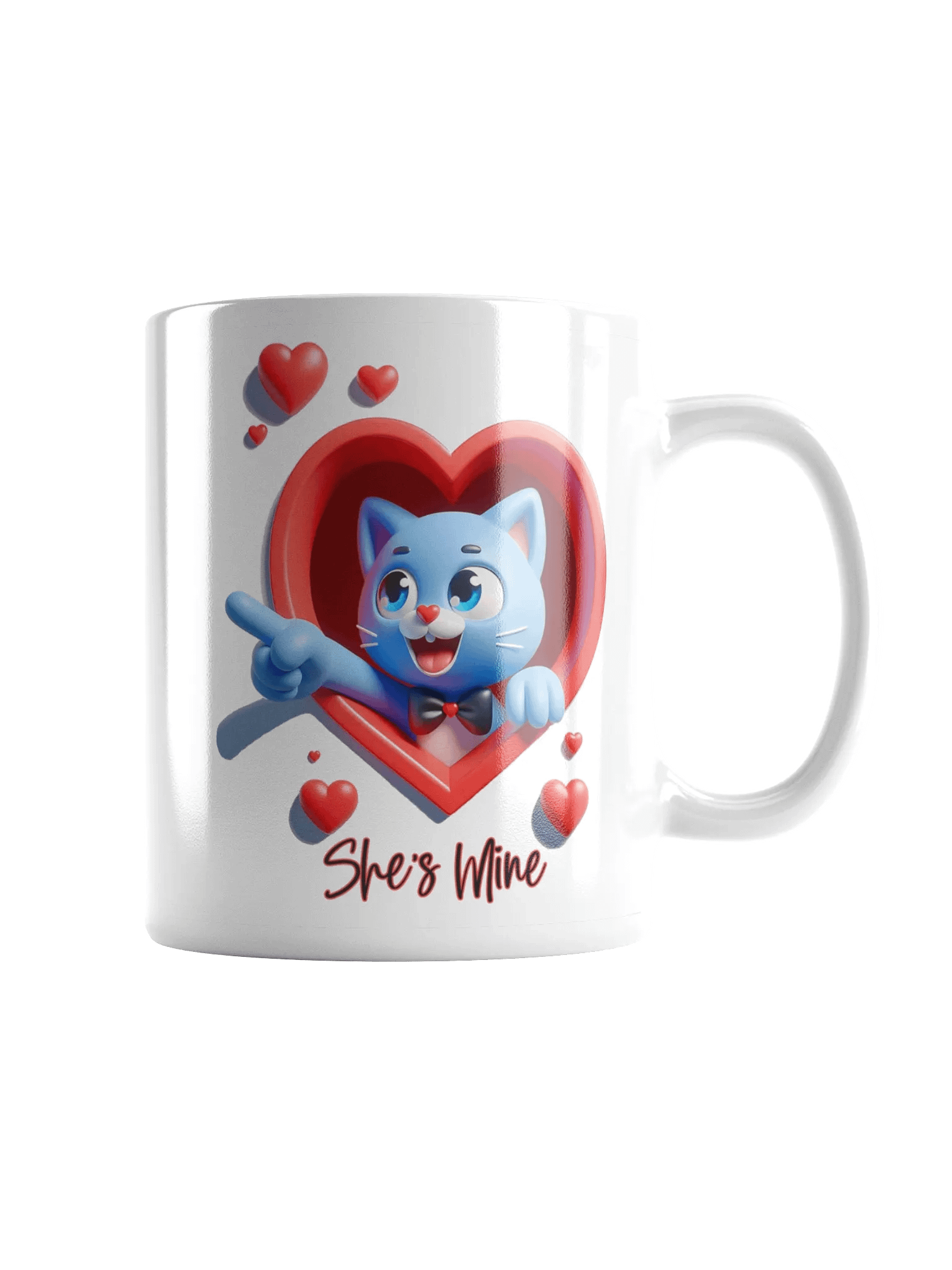 Adorable Cat Love Mug -She's Mine! product image (2)