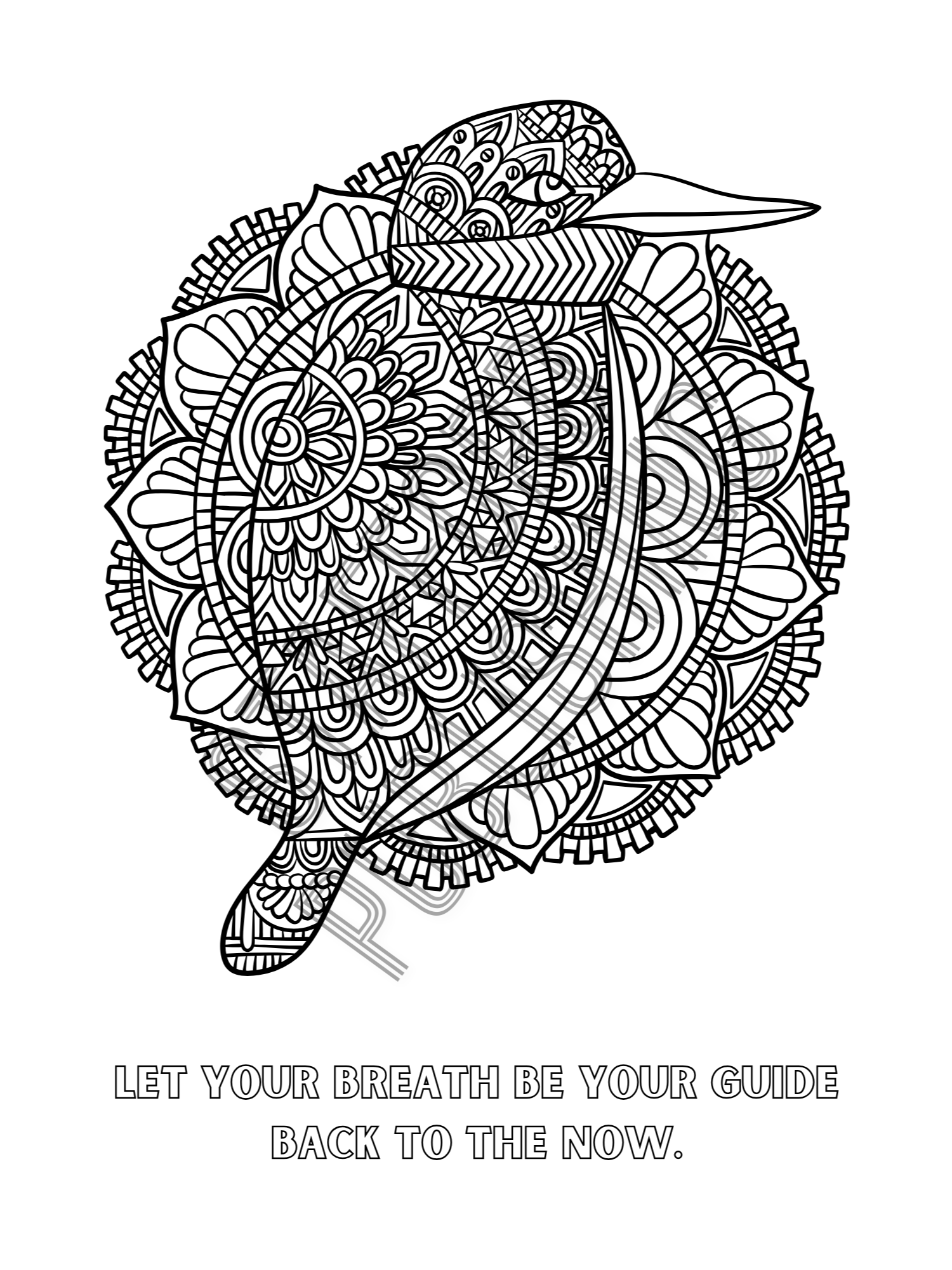 Animal Mandala Coloring Book with Wisdom and Reflections Printable Version Free Sample Pages product image (4)