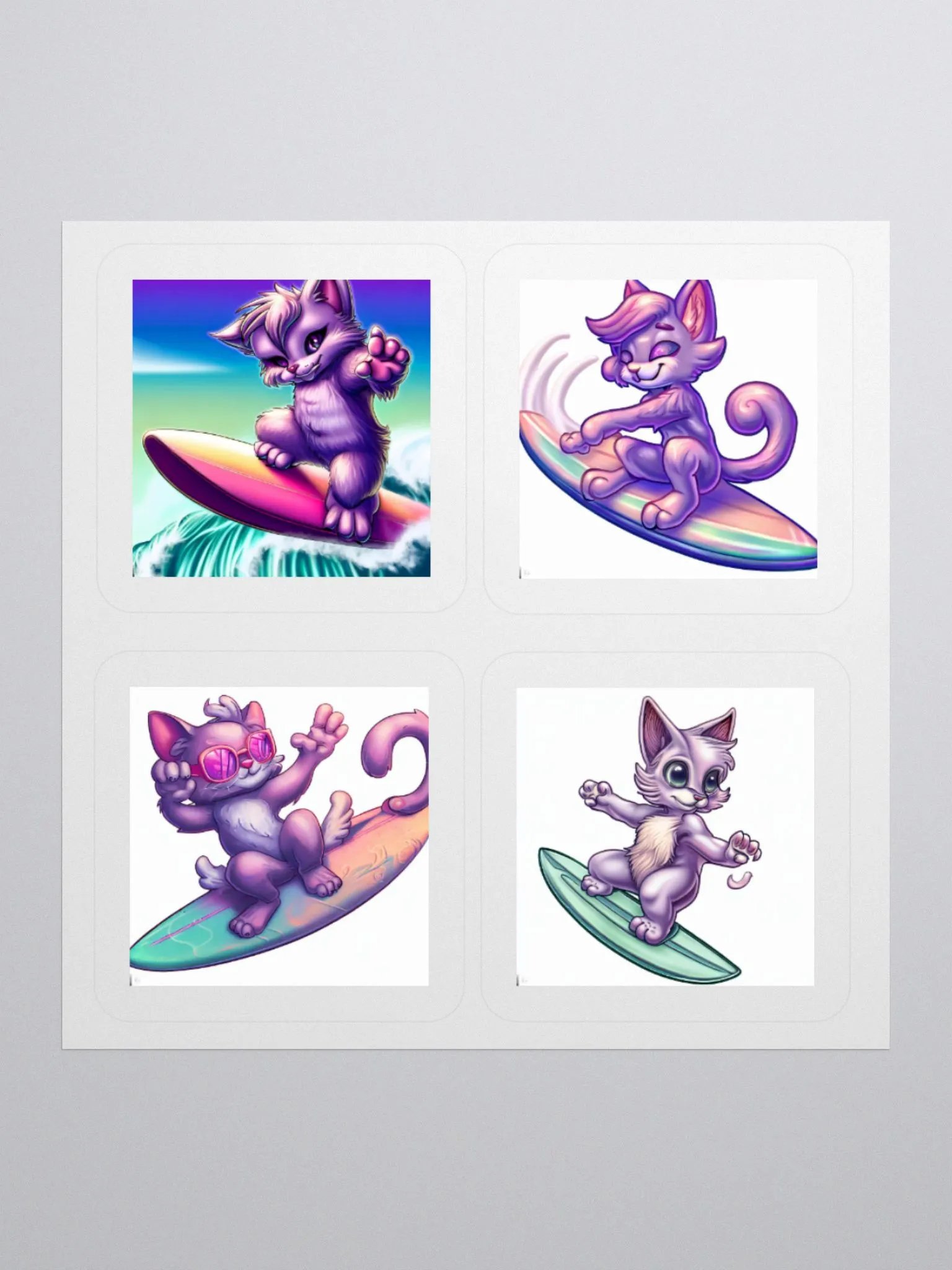"Surfing Samantha" Vinyl Stickers Set product image (3)