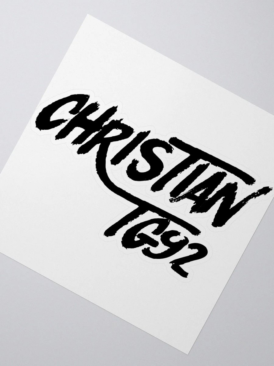 ChristianTG92 (Black Logo) Stickers product image (2)