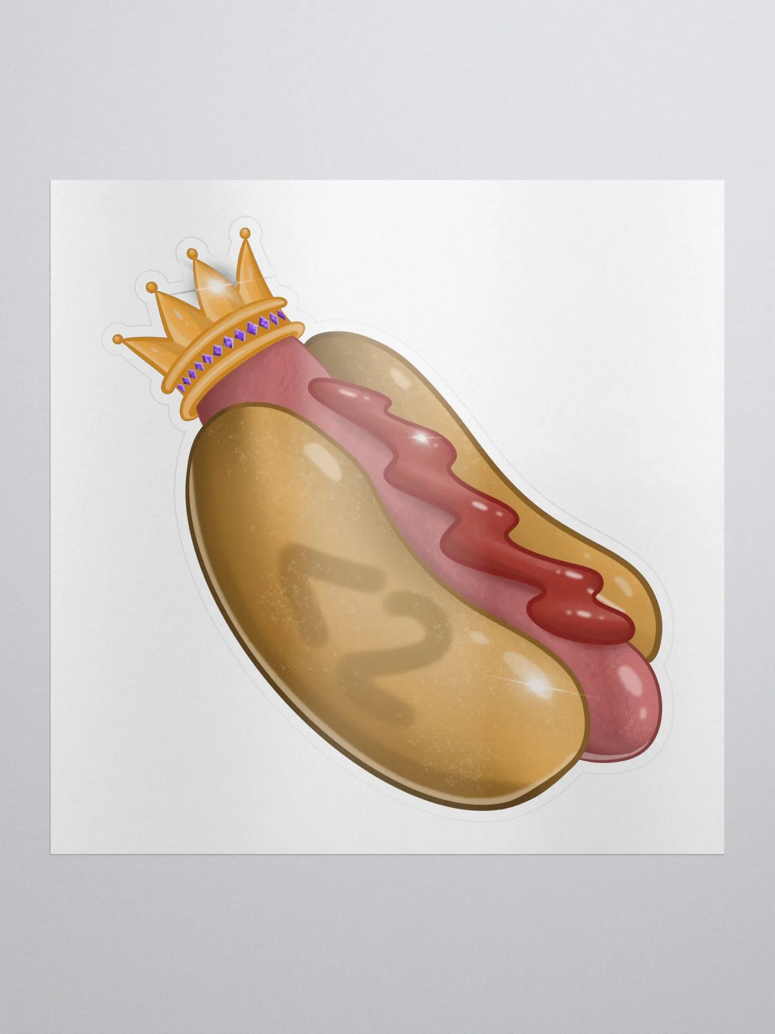 Less Than 2 Year Hotdog Sticker product image (2)
