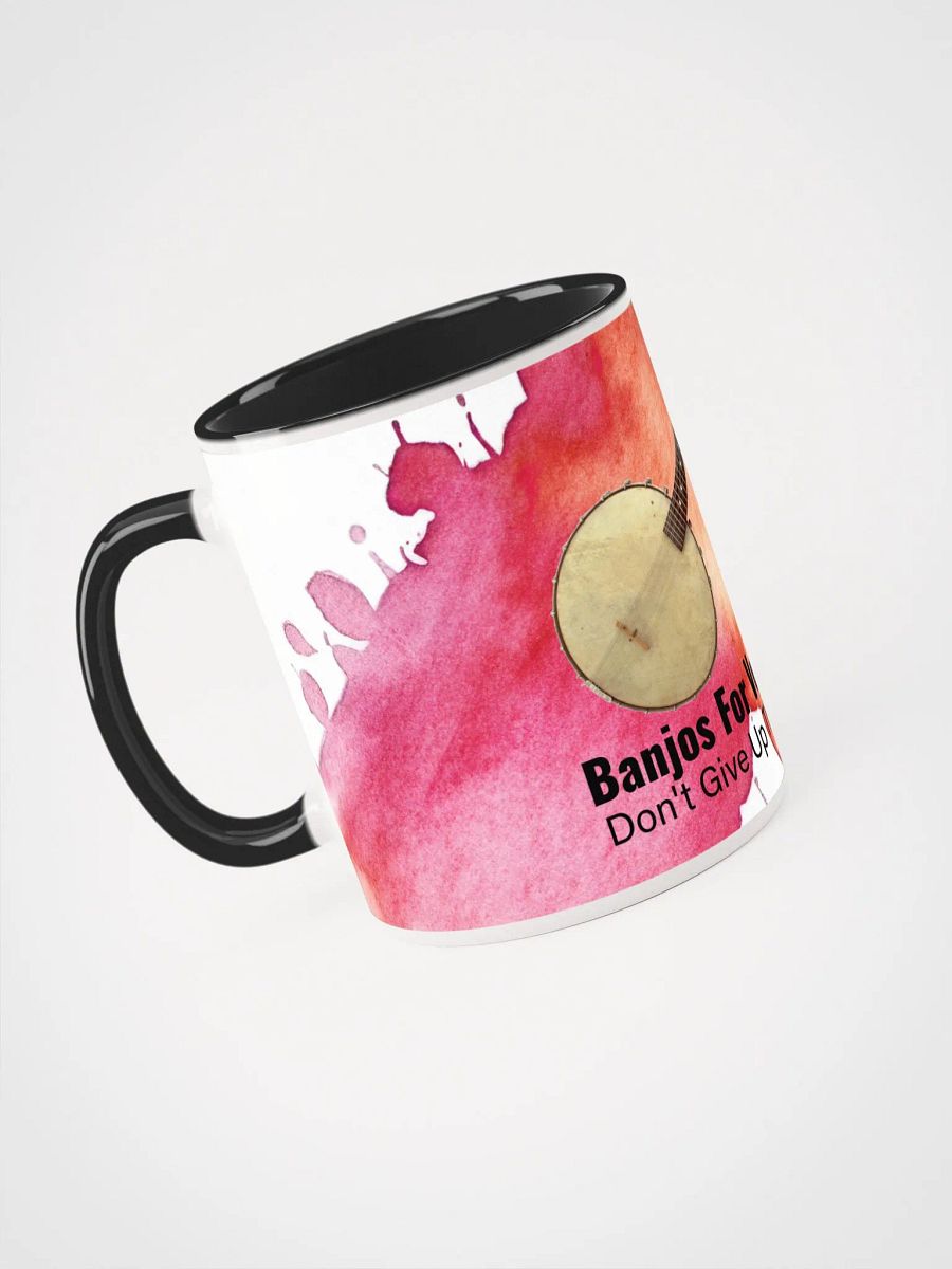 Banjos For Veterans (B4V) Artwork Ceramic Mug with Color Inside product image (24)