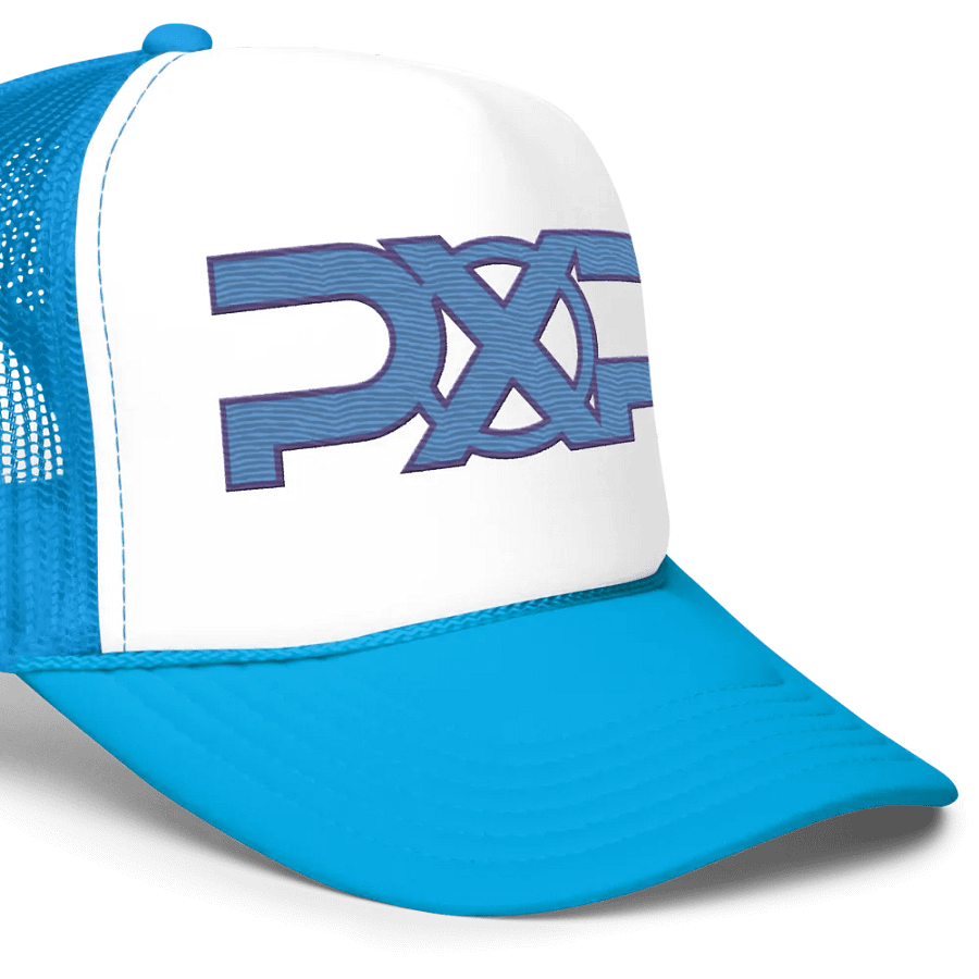 PopXcast Official Live Stream Trucker Hat with 3D Puff Embroidery product image (3)