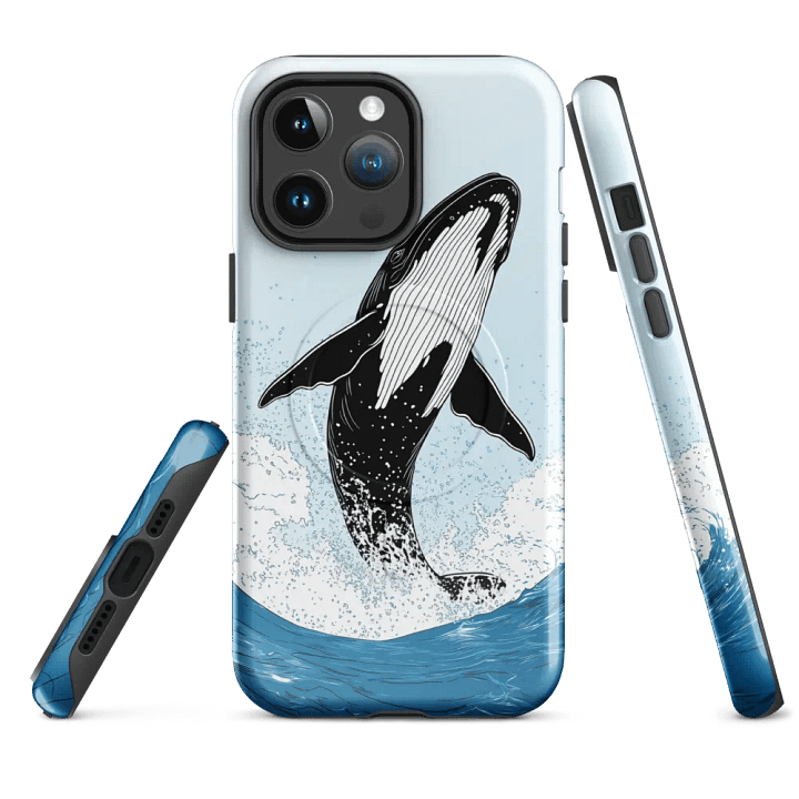 Whale Breach MagSafe® Tough iPhone® Case product image (4)