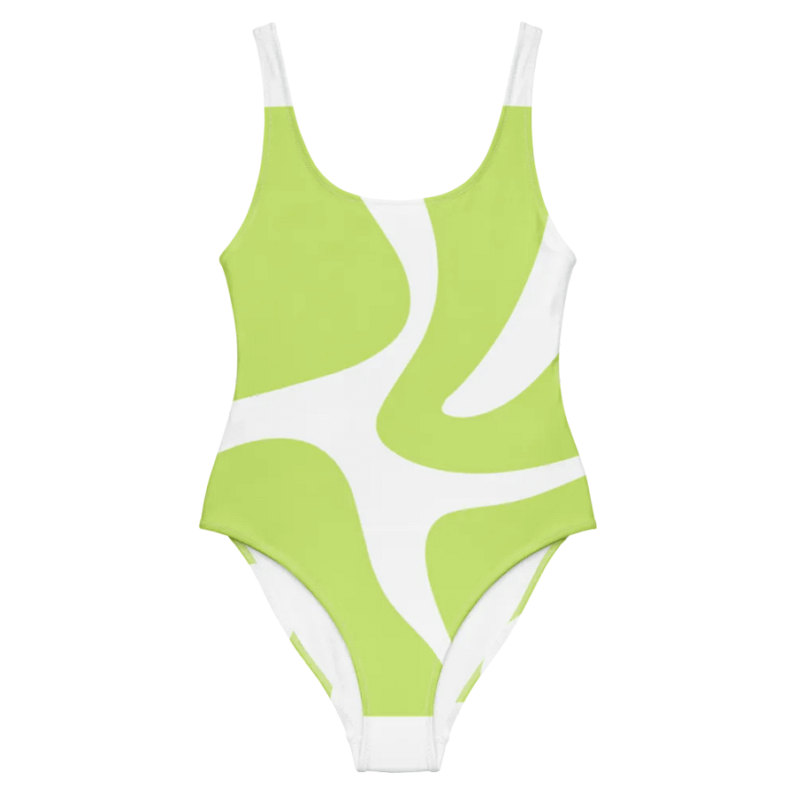 Woman One-Piece Swimsuit Green Abstract product image (2)