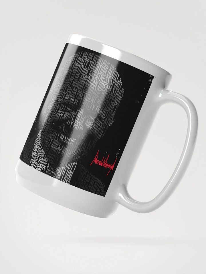 Trump Patriotic Word Silhouette 15oz Coffee Mug product image (2)