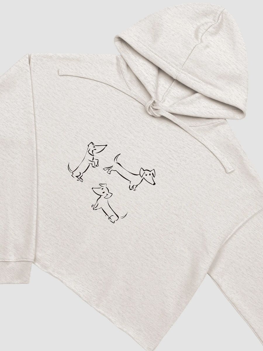 Pawsitively Adorable Dog Sketch Crop Hoodie product image (11)
