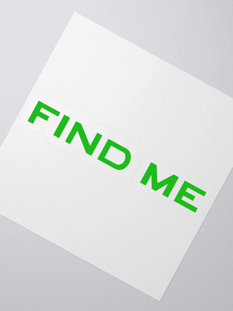 Find Me Sticker product image (3)