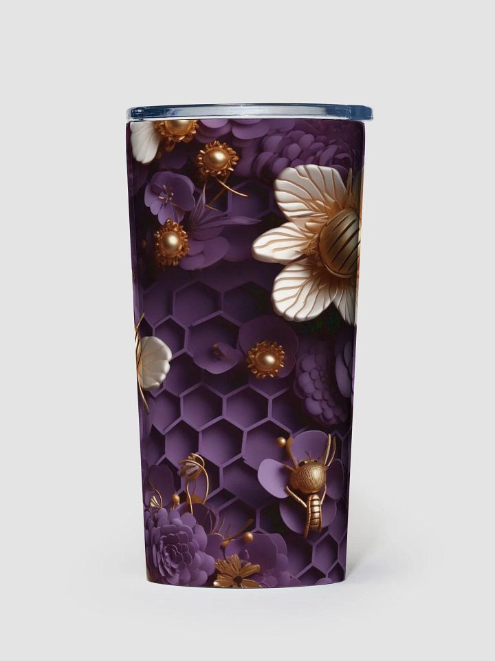 3D Purple Honeycomb Stainless Steel Mug – 20oz product image (1)