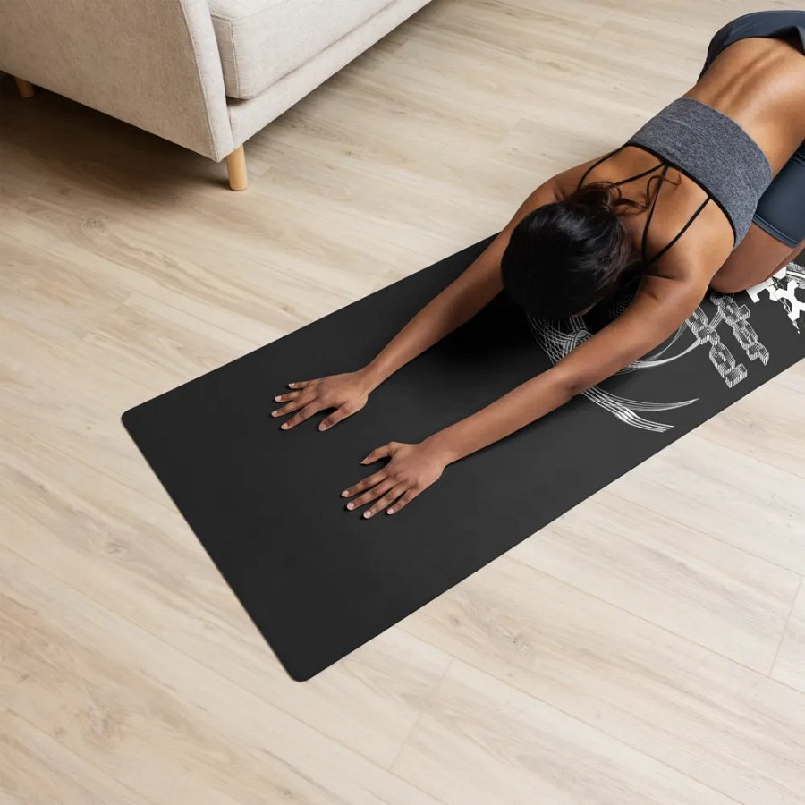 Yoga Mat - Black - Co Founder Shaumarai - White HApex Gear White Logo product image (12)