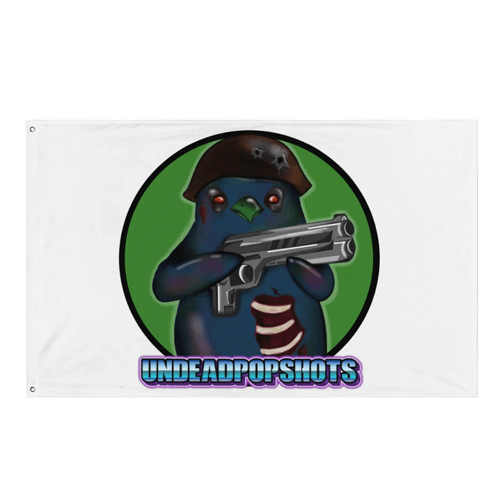 UndeadPopShots Penguin Flag Logo Color Green product image (1)
