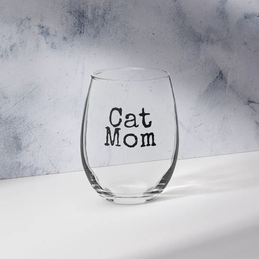 Cat Mom Wine Glass product image (10)