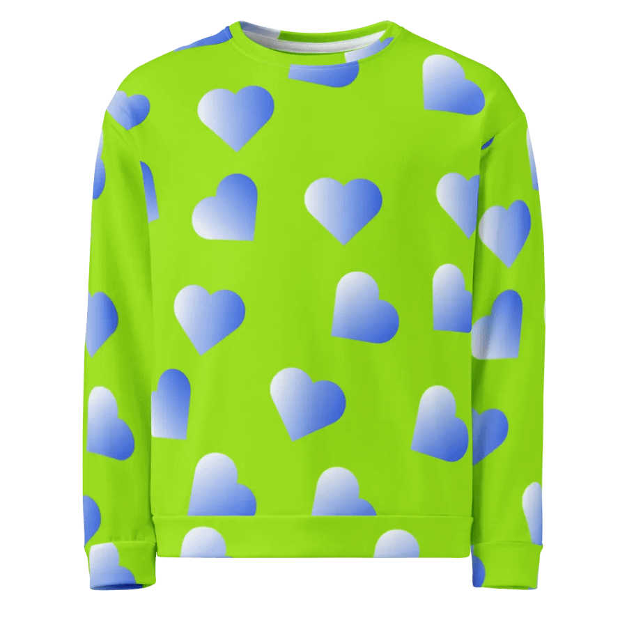 Love Pattern 2 All Over Print Unisex Sweatshirt product image (1)