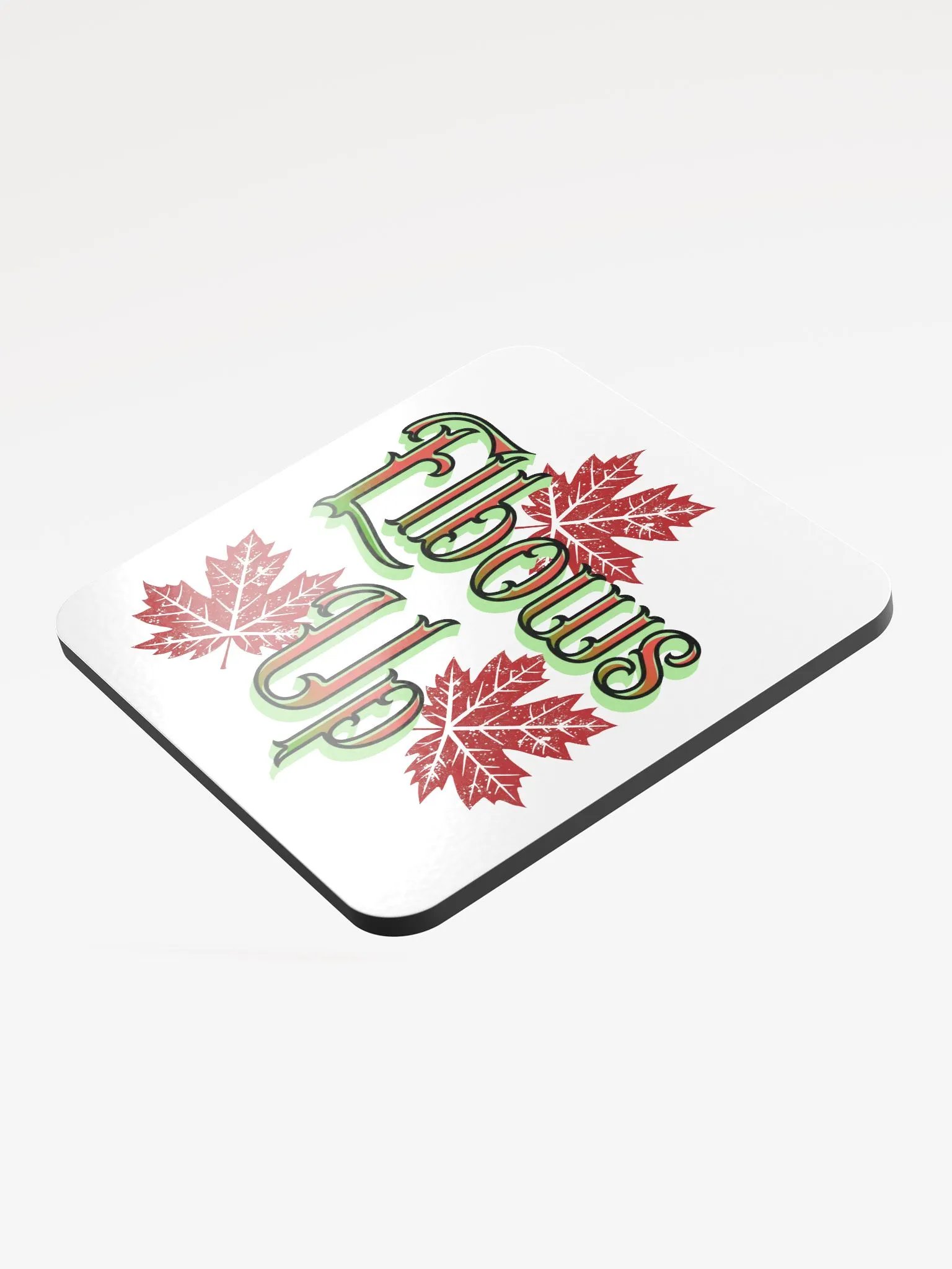 Elbows Up Maple Leaves Cork Coaster Set product image (4)