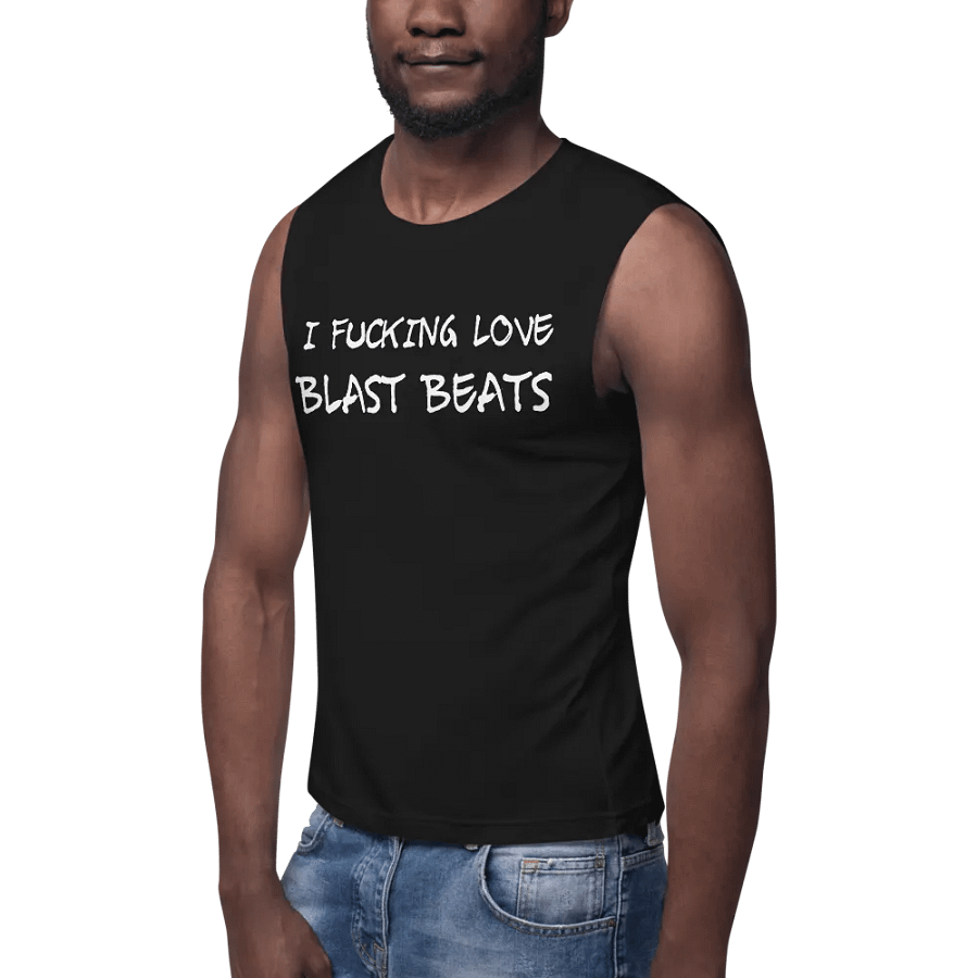 I Love Blast Beats muscle tank product image (7)