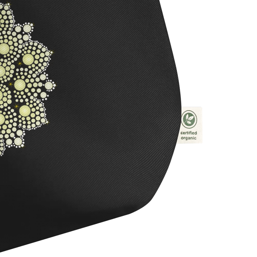 Yellow Dot Mandala Organic Cotton Tote product image (5)