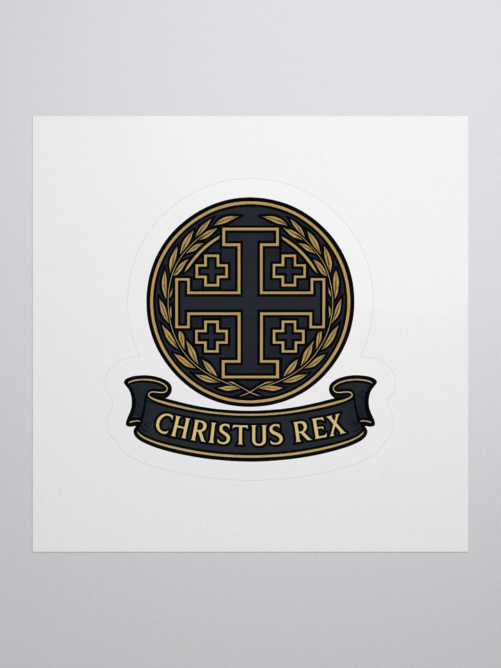 Christus Rex Sticker black product image (1)