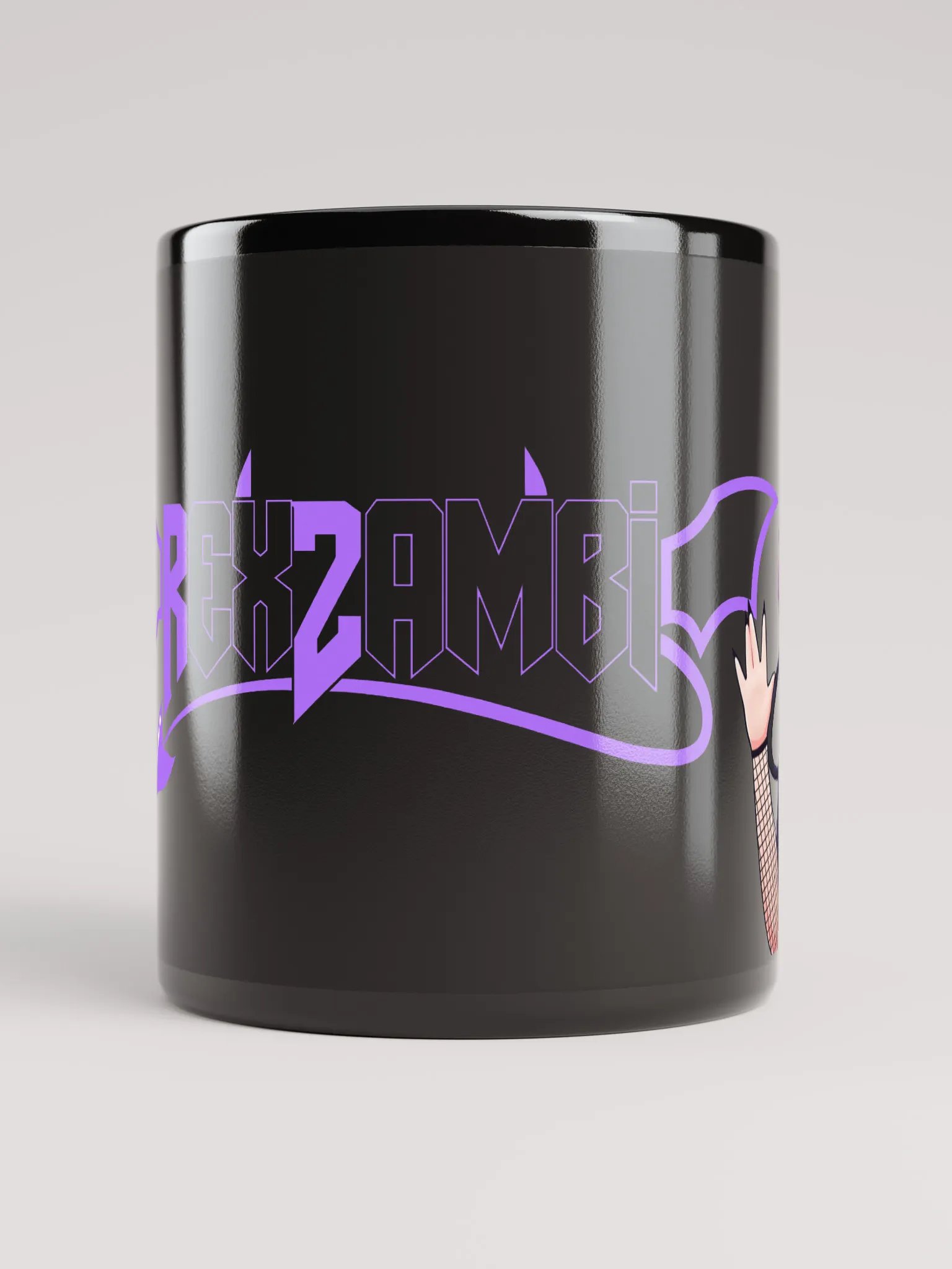Rex Persona | Black Glossy Mug product image (5)