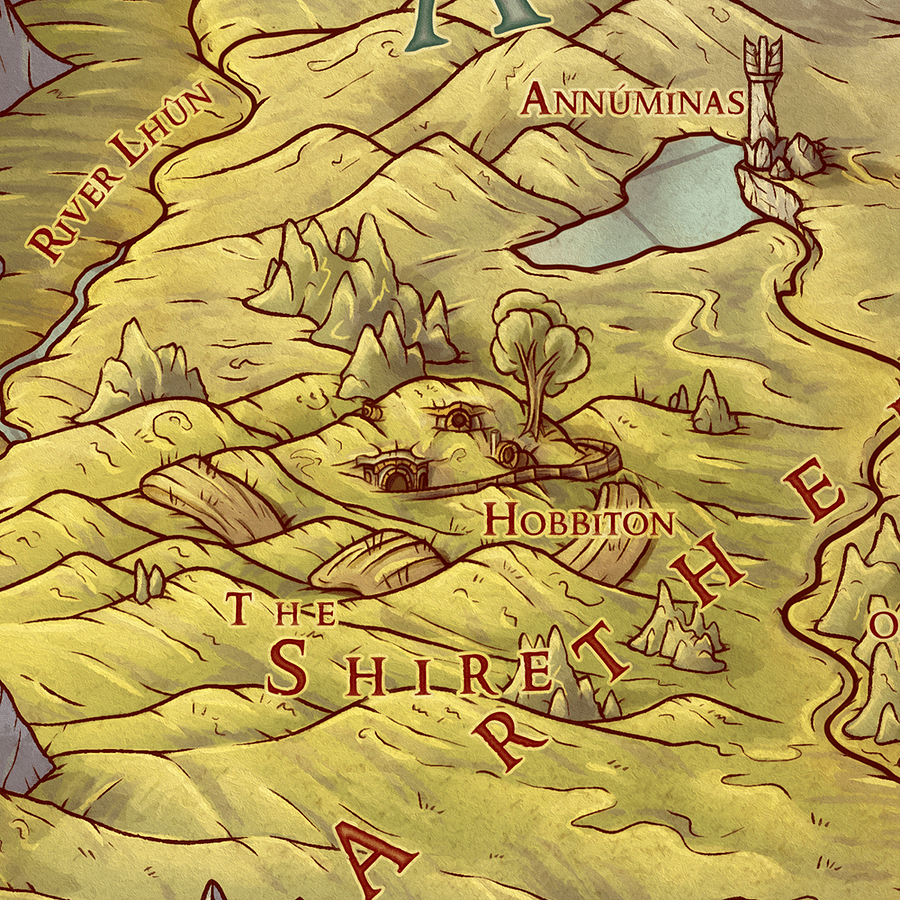 Map of Middle Earth (Third Age) product image (6)