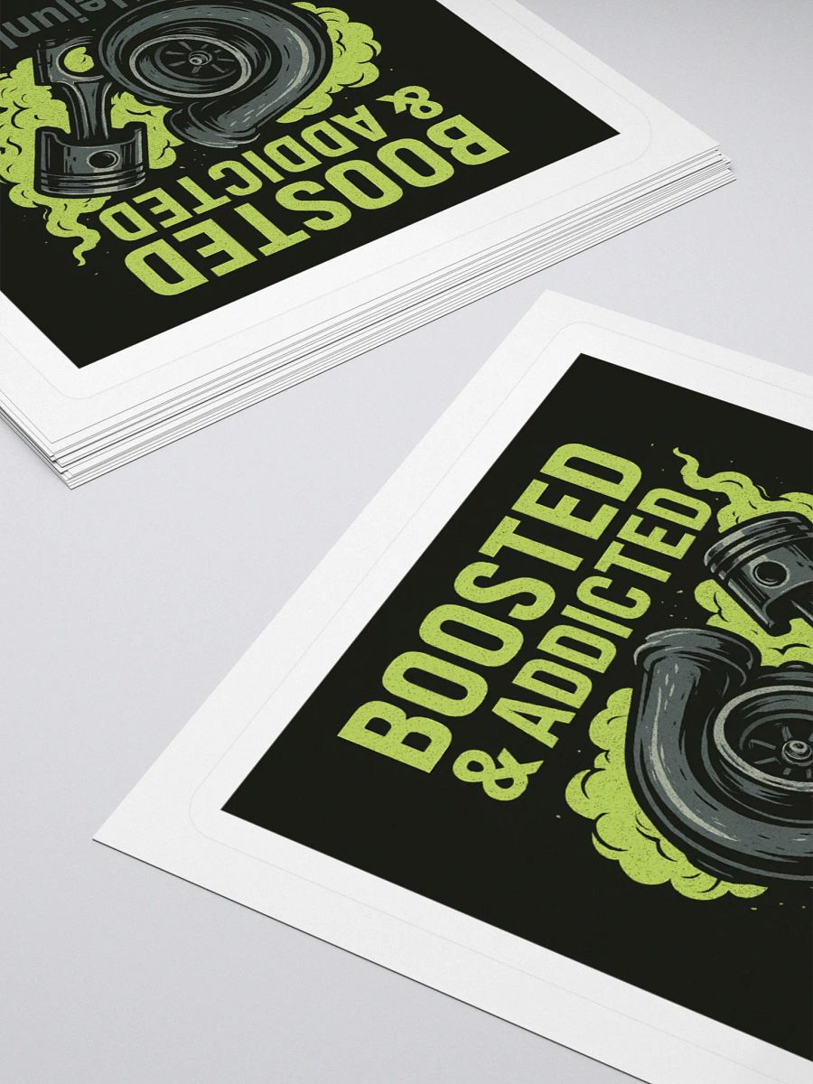 Boosted & Addicted Kiss Cut Stickers product image (16)