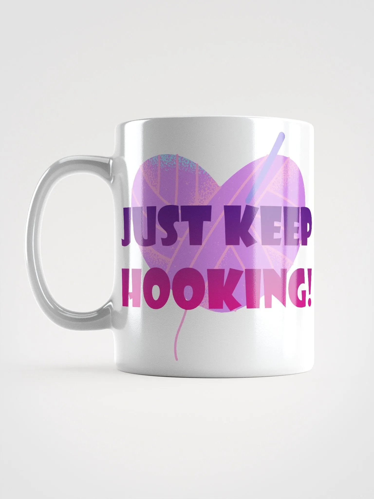 Just Keep Hooking White Mug product image (11)