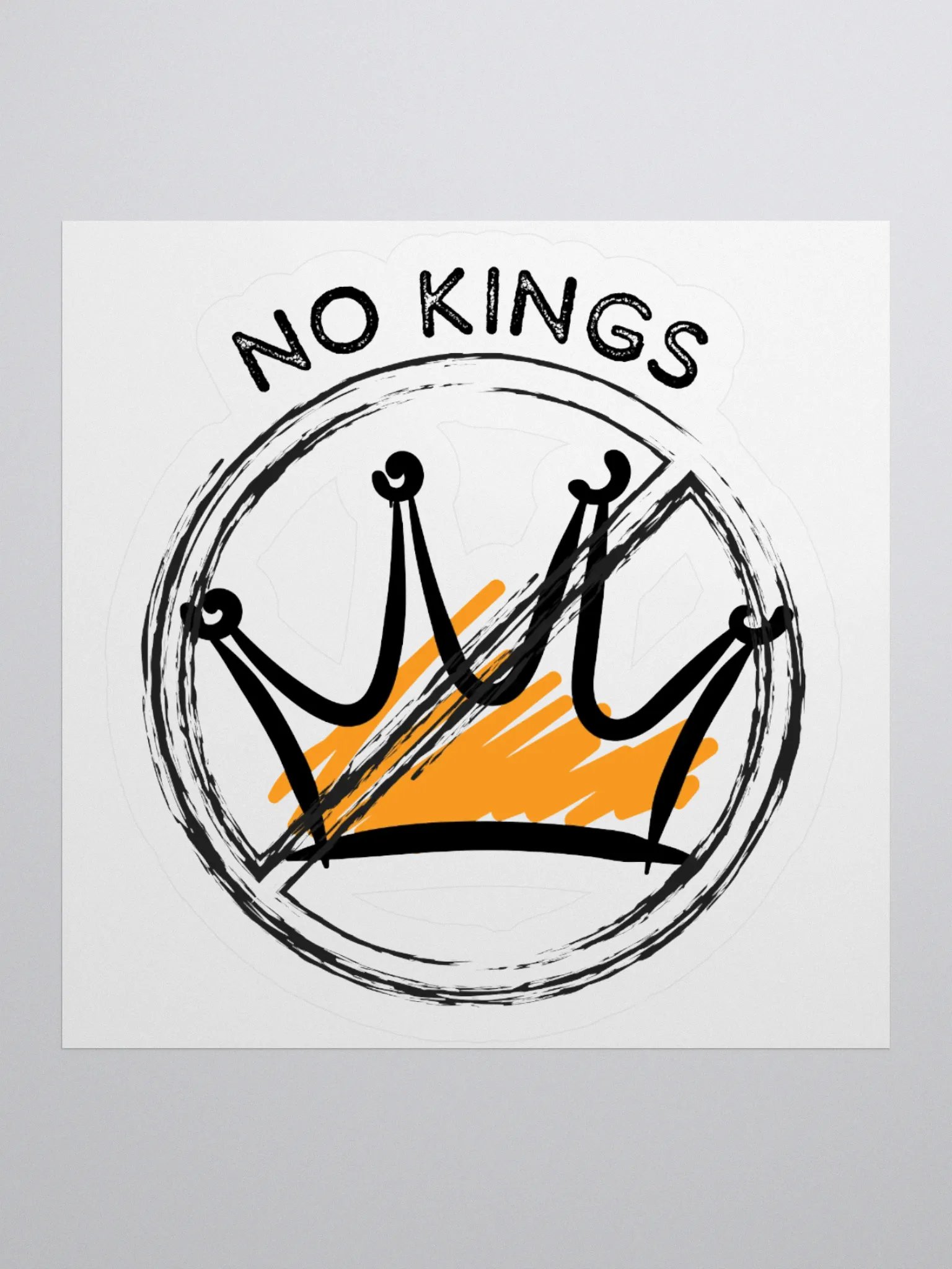 No Kings Sticker product image (2)