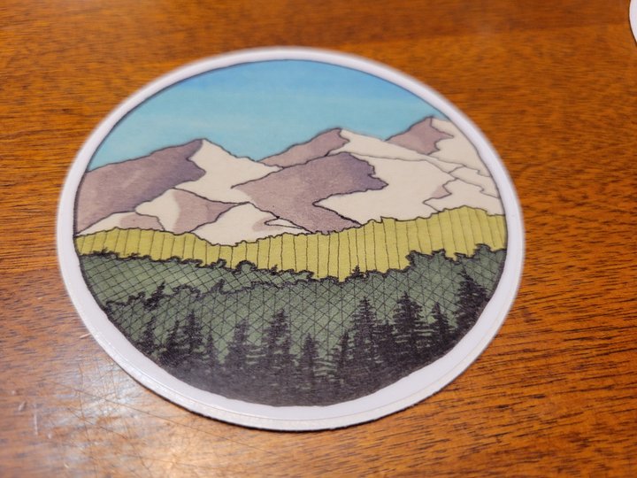 Mountains Sticker product image (1)
