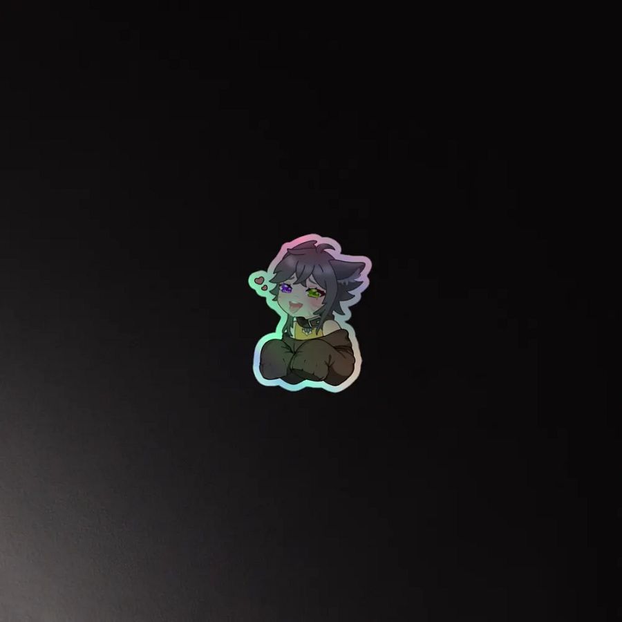 WolfcatRisi Good Girl Holographic Sticker product image (4)