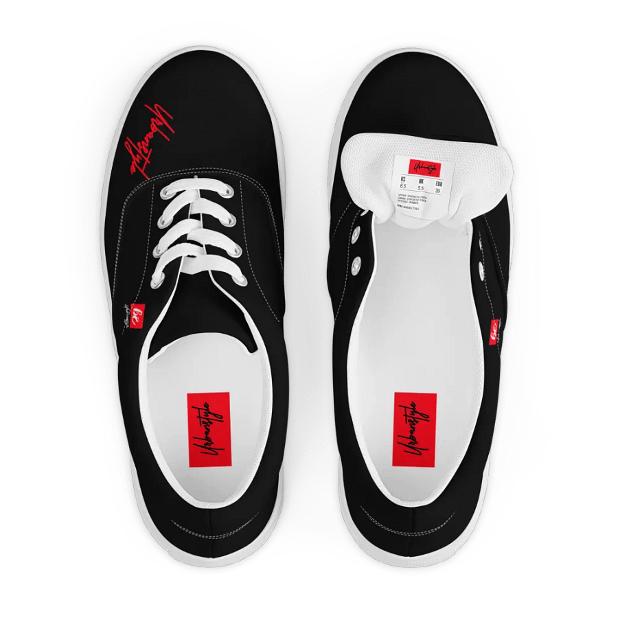 Brushstrok5 Black Urbanstyle Canvas Shoes product image (2)