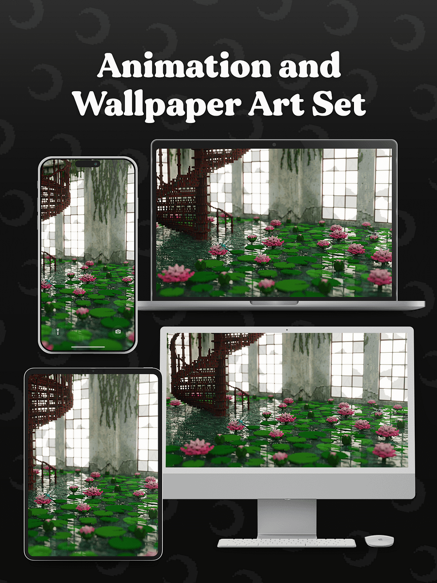 Lotus in the Wild 🌙 Animation and Wallpaper Art Set product image (2)