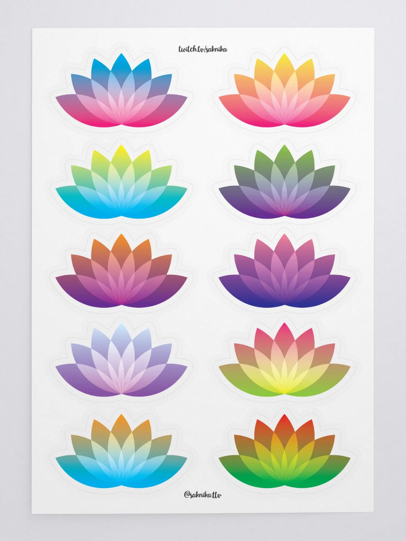 Lotus Sticker Sheet product image (3)