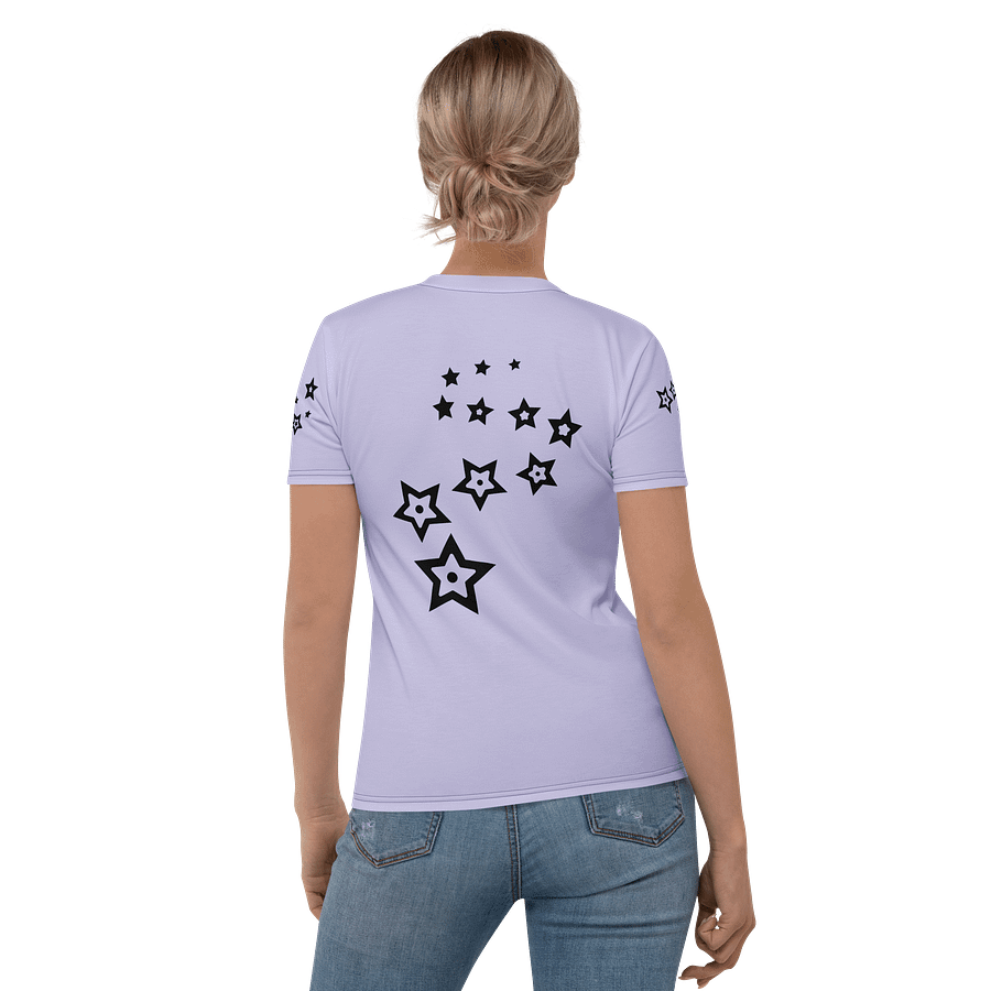 Dreaming girl - (art by Dina R.) - acrylic painting picture - Women's Crew Neck T-Shirt product image (4)