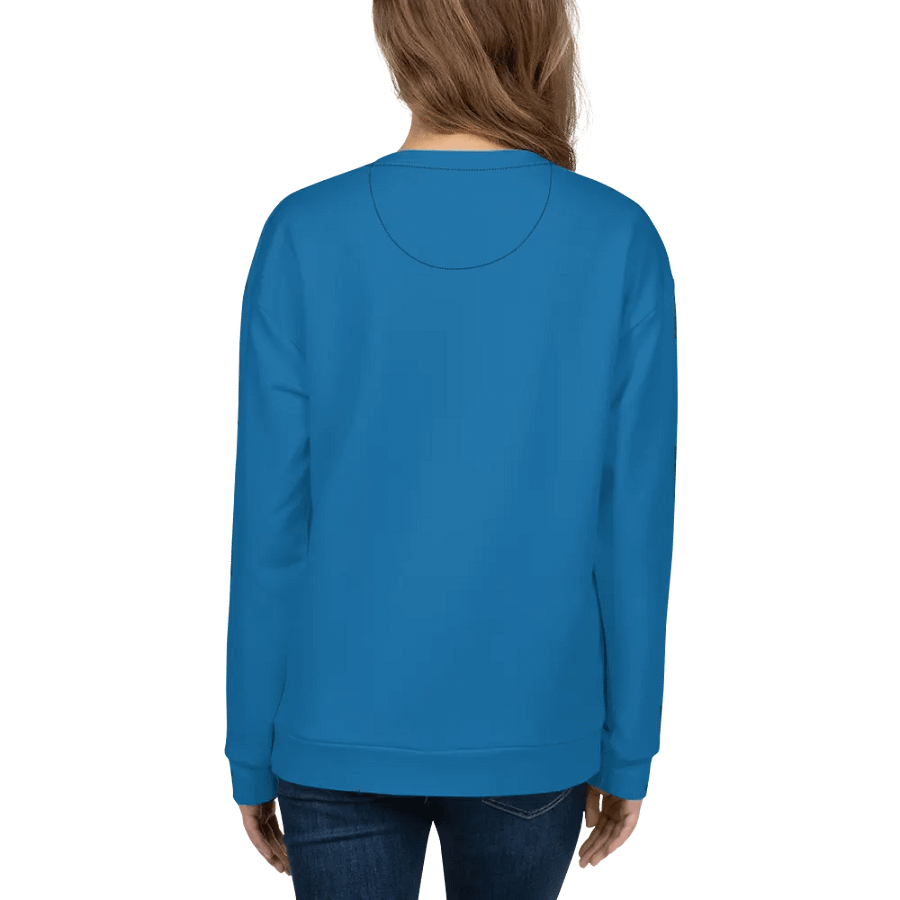 Plain Atlantic Blue True Summer Unisex Recycled Polyester Heavyweight Premium Sweatshirt by Treasure Pie product image (8)