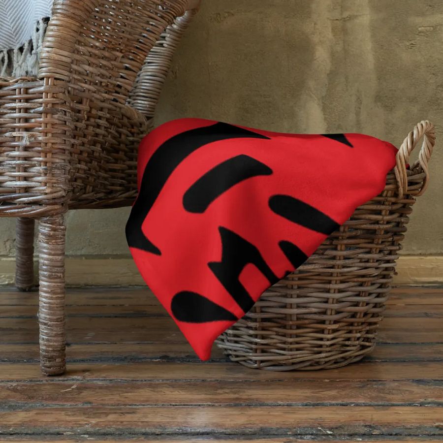 Ken Knife Co 100% Polyester Throw Blanket "Red" product image (10)