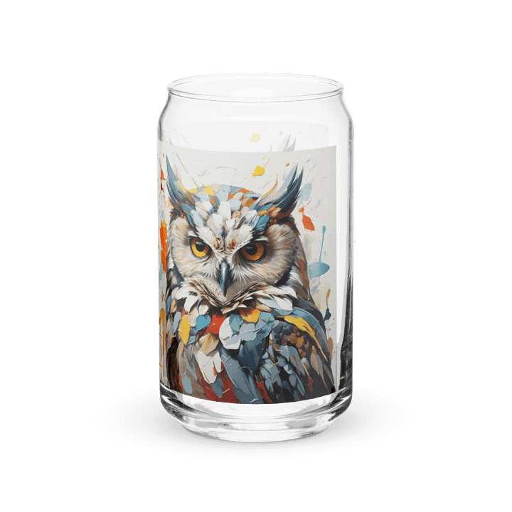 Aurora Glance Owl Glass Can Sipper product image (1)