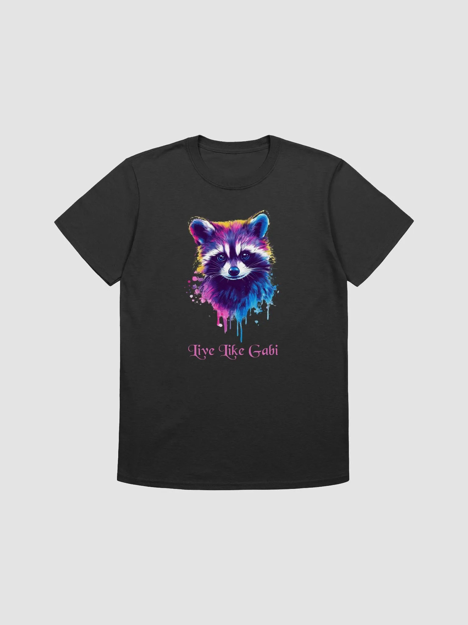 Vibrant Raccoon Art Unisex T-Shirt product image (1)