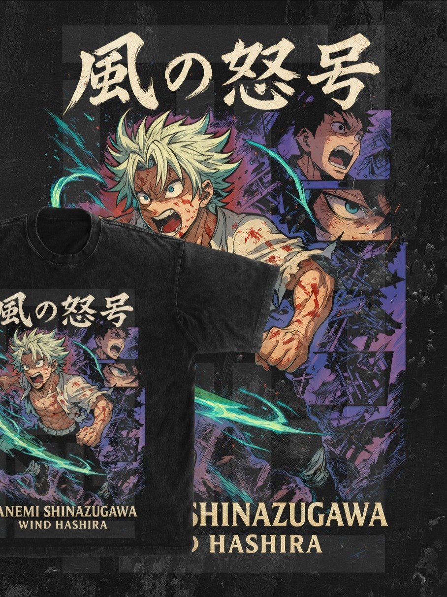 Sanemi Shinazugawa Demon slayer | Kimetsu no Yaiba t-shirt PNG design product image (1)