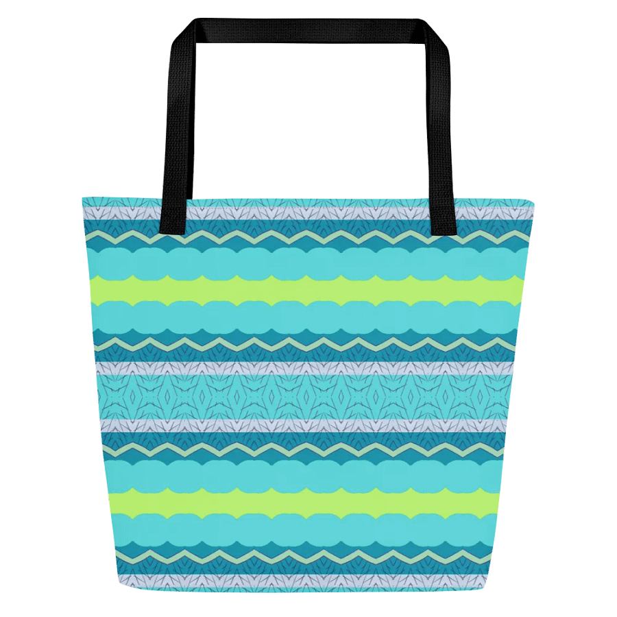 Summer Breeze Pattern Large Tote w/ Inside Pocket product image (6)