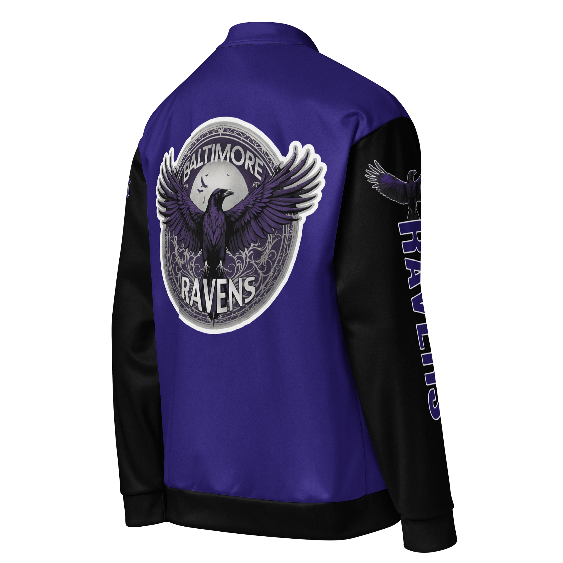 Fierce Winged Varsity Bomber Jacket | Baltimore Ravens | NFL Home Locker product image (4)