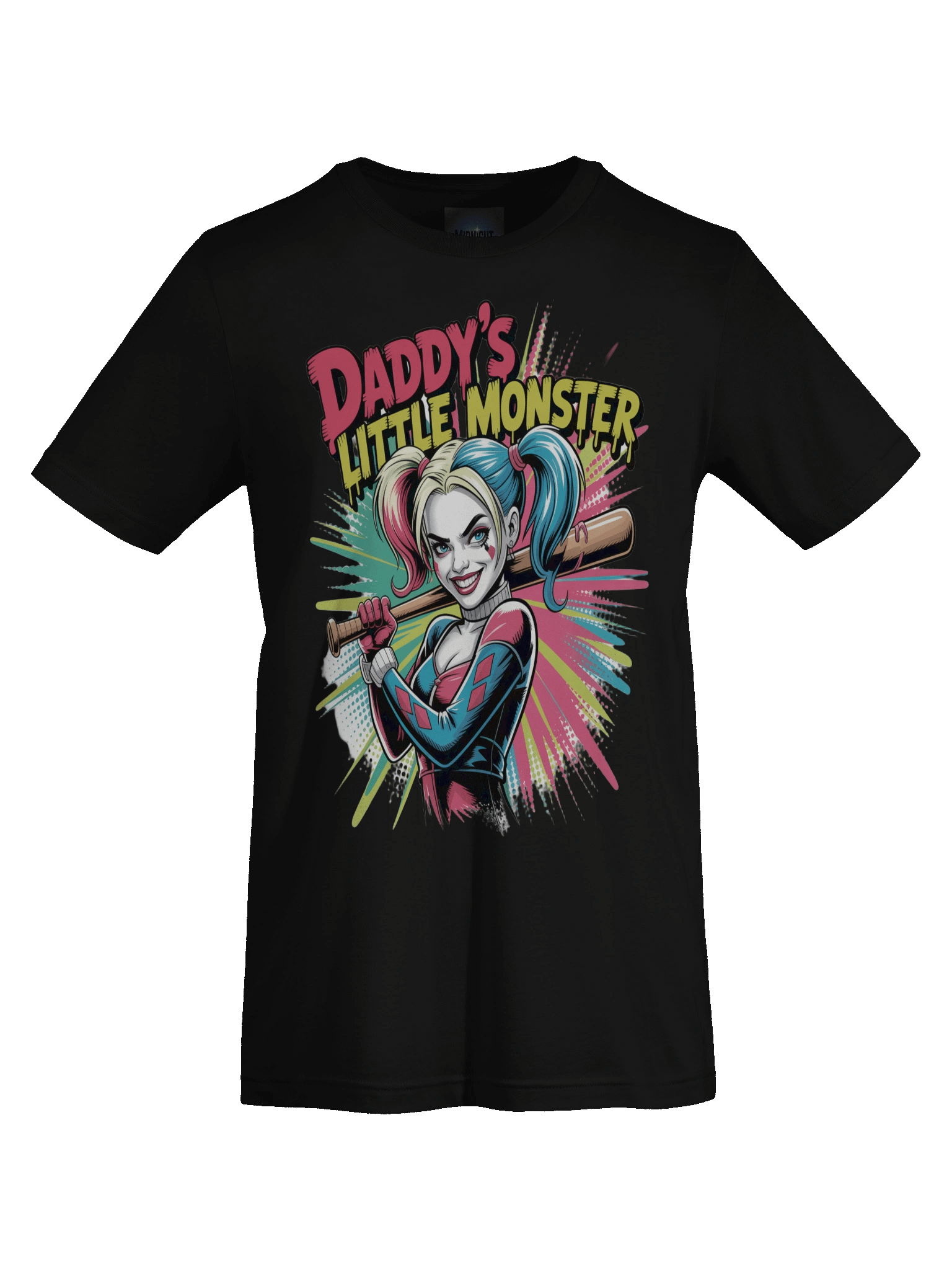 Daddy's Little Monster: Harley Quinn's Bat-Swinging Brat Graphic Tee product image (1)