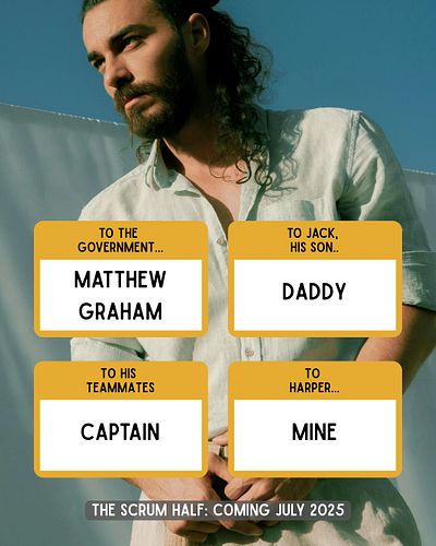 Want to know what Matty and Harper from The Scrum-Half are known as? 

For Matty it's...
-- Matthew Graham to the government
...