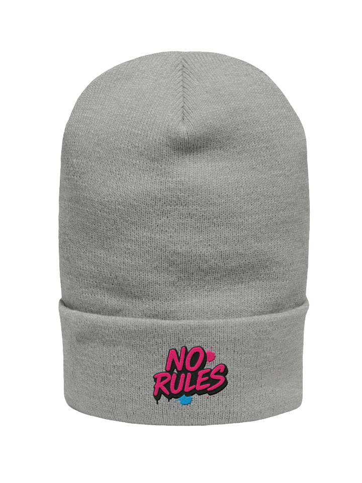 No Rules” Graffiti Street Beanie – Bold Rebel Style product image (1)