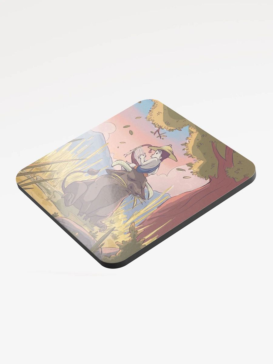 Serenading a Buffalo | Glossed Cork Coaster product image (3)