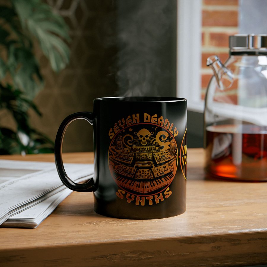 Synthesizer Collector Mug - Seven Deadly Synths (7 Synthesis Techniques) product image (6)