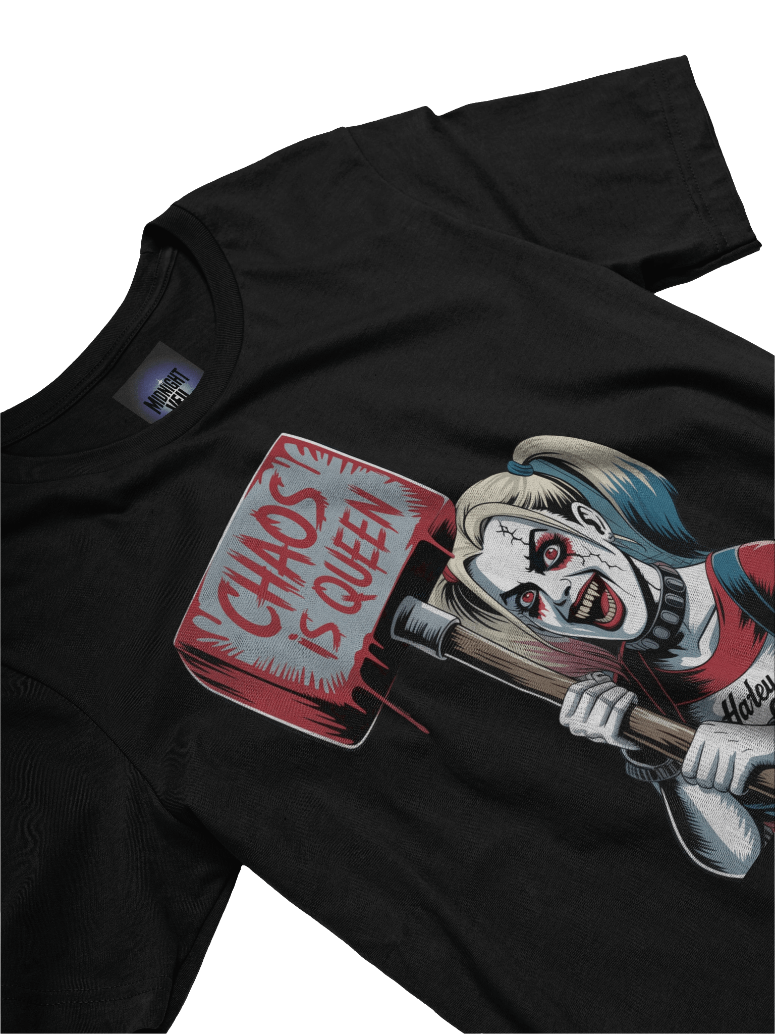 Chaos is Queen: Harley Quinn's Dripping Decree Graphic Tee product image (5)