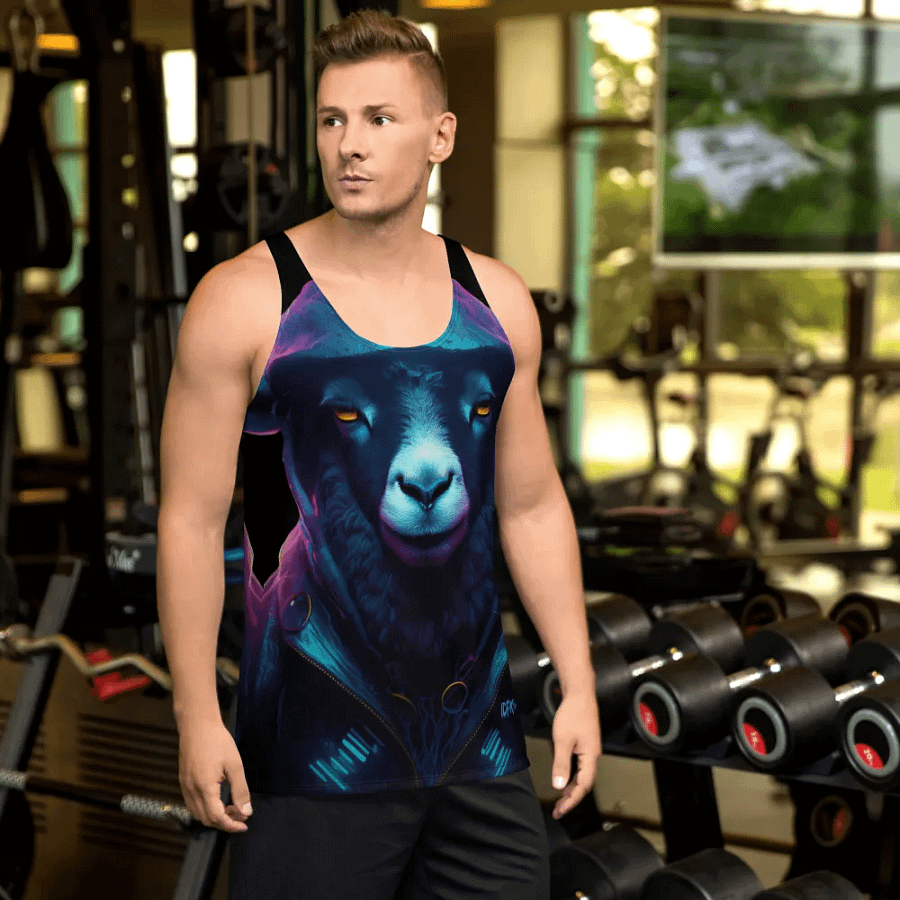 IDFKtv Black Sheep Full Color Tank Top product image (6)
