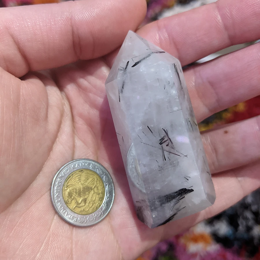 69.8g Rutile Tourmaline in Quartz Tower product image (3)