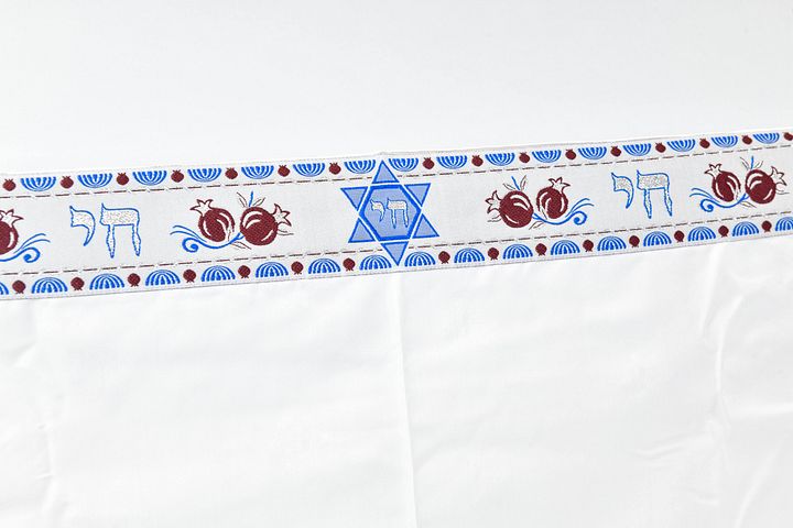 BLUE MENORAH -Small Tallit (Prayer Shawl) KIT product image (1)